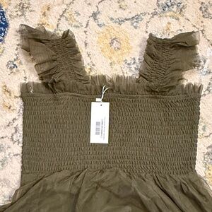 Baltic Born Olive Green Midi Dress
